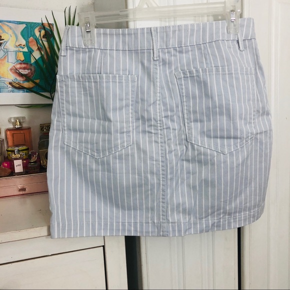 Stripe Mini Denim Skirt - Picture 5 of 5